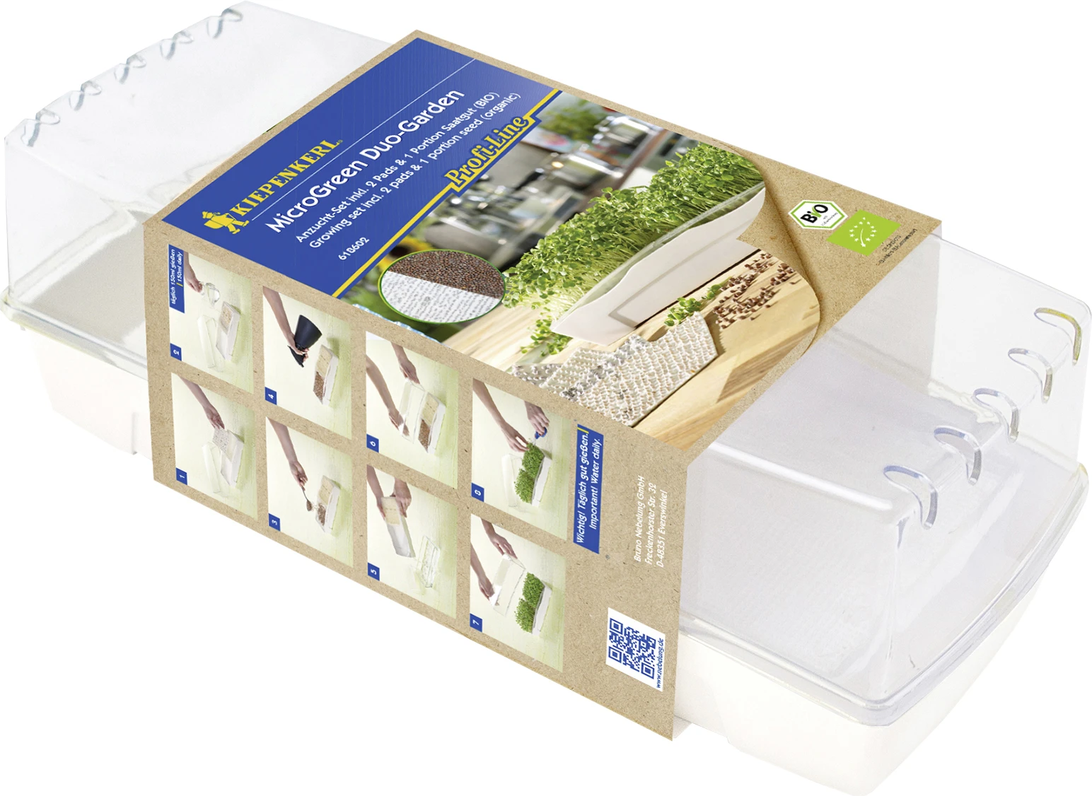 Kiepenkerl Anzuchtset Microgreen Duo-Garden 2 Pads u. 5 g Daikon-Rettich Kiepenkerl Anzuchtset Microgreen Duo-Garden 2 Pads U. 5 G Daikon-Rettich -Vitavia Speichern 4000159618602 1716371