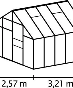 Vitavia Gewächshaus Merkur 8300 254 X 317 Cm Aluminium Sicherheitsglas 4 Vitavia Gewächshaus Merkur 8300 254 X 317 Cm Aluminium Sicherheitsglas -Vitavia Speichern 4005717003715 1