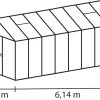 Vitavia Gewächshaus Zeus 15700 266 X 622 Cm Aluminium 10 Mm Hohlkammerplatten -Vitavia Speichern 4005717005146 2604534