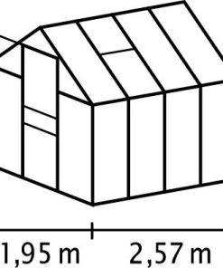 Vitavia Gewächshaus Venus 5000 192 X 254 Cm Smaragd 3 Mm Sicherheitsglas 5 Vitavia Gewächshaus Venus 5000 192 X 254 Cm Smaragd 3 Mm Sicherheitsglas -Vitavia Speichern 4005717005269 1