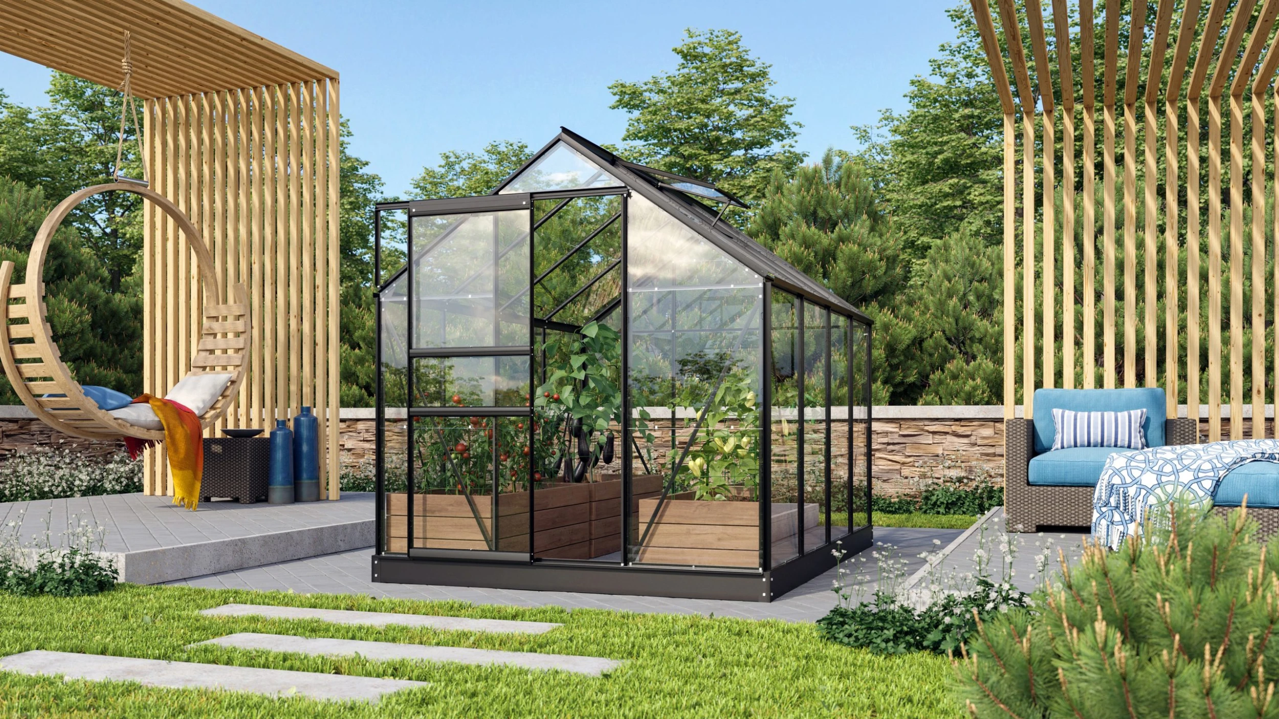 Vitavia Gewächshaus Venus 5000 192 x 254 cm smaragd 3 mm Sicherheitsglas Vitavia Gewächshaus Venus 5000 192 X 254 Cm Smaragd 3 Mm Sicherheitsglas -Vitavia Speichern 4005717005269 2495747 scaled