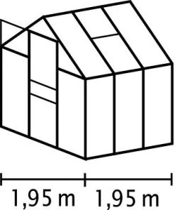 Vitavia Gewächshaus Venus 3800 192 X 192 Cm Smaragd 3 Mm Sicherheitsglas 5 Vitavia Gewächshaus Venus 3800 192 X 192 Cm Smaragd 3 Mm Sicherheitsglas -Vitavia Speichern 4005717005276 1