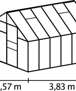 Vitavia Gewächshaus Merkur 9900 254 X 379 Cm Smaragd 4 Mm Hohlkammerplatten -Vitavia Speichern 4005717005689 1