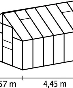 Vitavia Gewächshaus Merkur 11500 254 X 441 Cm Smaragd Sicherheitsglas -Vitavia Speichern 4005717005726 1