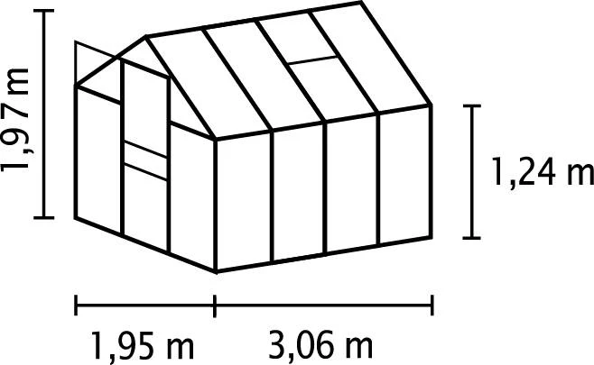Vitavia Gewächshaus Calypso 5800 192 x 302 cm smaragd 4 mm Hohlkammerplatten Vitavia Gewächshaus Calypso 5800 192 X 302 Cm Smaragd 4 Mm Hohlkammerplatten -Vitavia Speichern 4005717009793 1