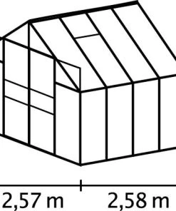 Vitavia Gewächshaus Mars 6700 254 X 254 Cm Aluminium 4 Mm Hohlkammerplatten 4 Vitavia Gewächshaus Mars 6700 254 X 254 Cm Aluminium 4 Mm Hohlkammerplatten -Vitavia Speichern 4005717009830 1