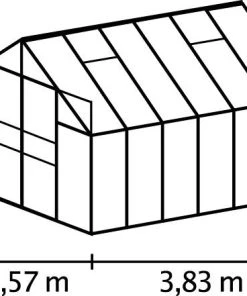 Vitavia Gewächshaus Mars 9900 254 X 379 Cm Aluminium 3 Mm Sicherheitsglas -Vitavia Speichern 4005717009908 1