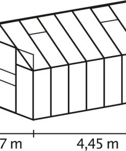 Vitavia Gewächshaus Mars 11500 254 X 441 Cm Aluminium 4 Mm Hohlkammerplatten -Vitavia Speichern 4005717009922 2604537