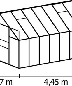 Vitavia Gewächshaus Mars 11500 254 X 441 Cm Aluminium 3 Mm Sicherheitsglas -Vitavia Speichern 4005717009939 1