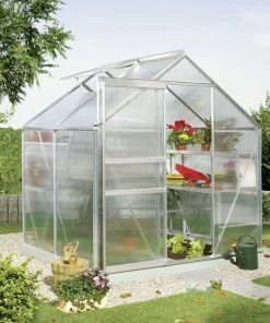 Vitavia Gewächshaus Calypso 3000 192 X 154 Cm Aluminium 4 Mm Hohlkammerplatten