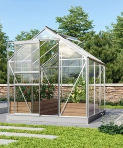 Vitavia Gewächshaus Venus 3800 192 X 192 Cm Aluminium 3 Mm Sicherheitsglas -Vitavia Speichern 4005717053482 2495643 scaled