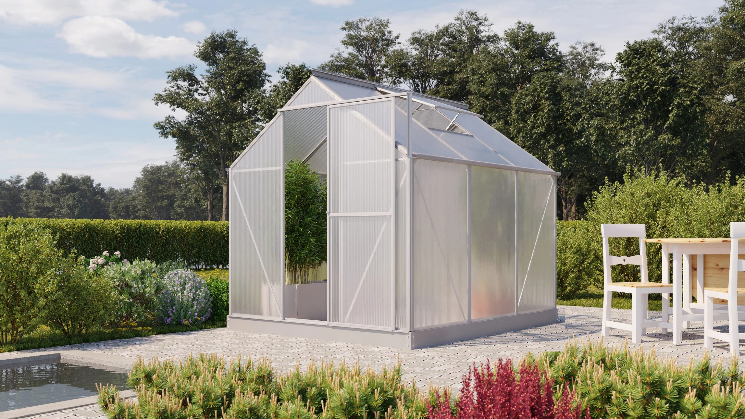 Vitavia Gewächshaus Eos 4600 190 x 226 cm aluminium 6 mm Hohlkammerplatten Vitavia Gewächshaus Eos 4600 190 X 226 Cm Aluminium 6 Mm Hohlkammerplatten -Vitavia Speichern 4005717080259 2495692 scaled