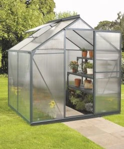 Vitavia Gewächshaus Eos 3100 190 X 153 Cm Smaragd 6 Mm Hohlkammerplatten
