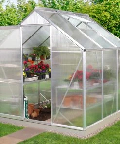 Vitavia Gewächshausset Venus 3800 192 X 192 Cm Aluminium 4 Mm Hohlkammerplatten Inkl. Fundament