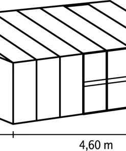 Vitavia Anlehngewächshaus Helena 11900 268 X 470 Cm Aluminium 3 Mm Sicherheitsglas