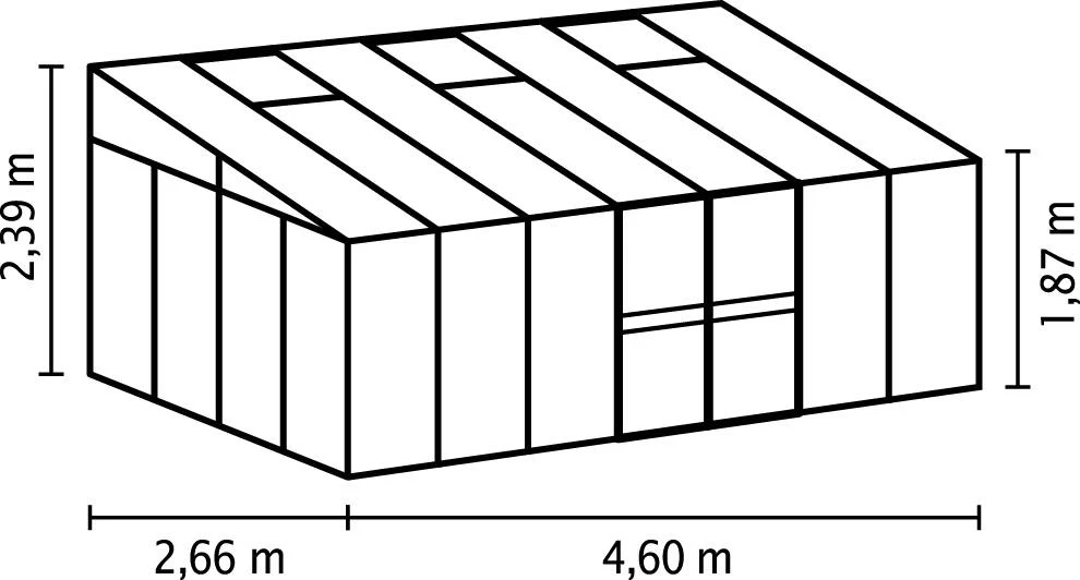 Vitavia Anlehngewächshaus Helena 11900 268 x 470 cm schwarz 3 mm Sicherheitsglas Vitavia Anlehngewächshaus Helena 11900 268 X 470 Cm Schwarz 3 Mm Sicherheitsglas -Vitavia Speichern 4005717087890 1