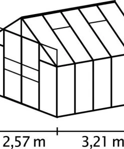 Vitavia Gewächshaus Mars 8300 254 X 317 Cm Schwarz 6 Mm Hohlkammerplatten 3 Vitavia Gewächshaus Mars 8300 254 X 317 Cm Schwarz 6 Mm Hohlkammerplatten -Vitavia Speichern 4005717094591 1
