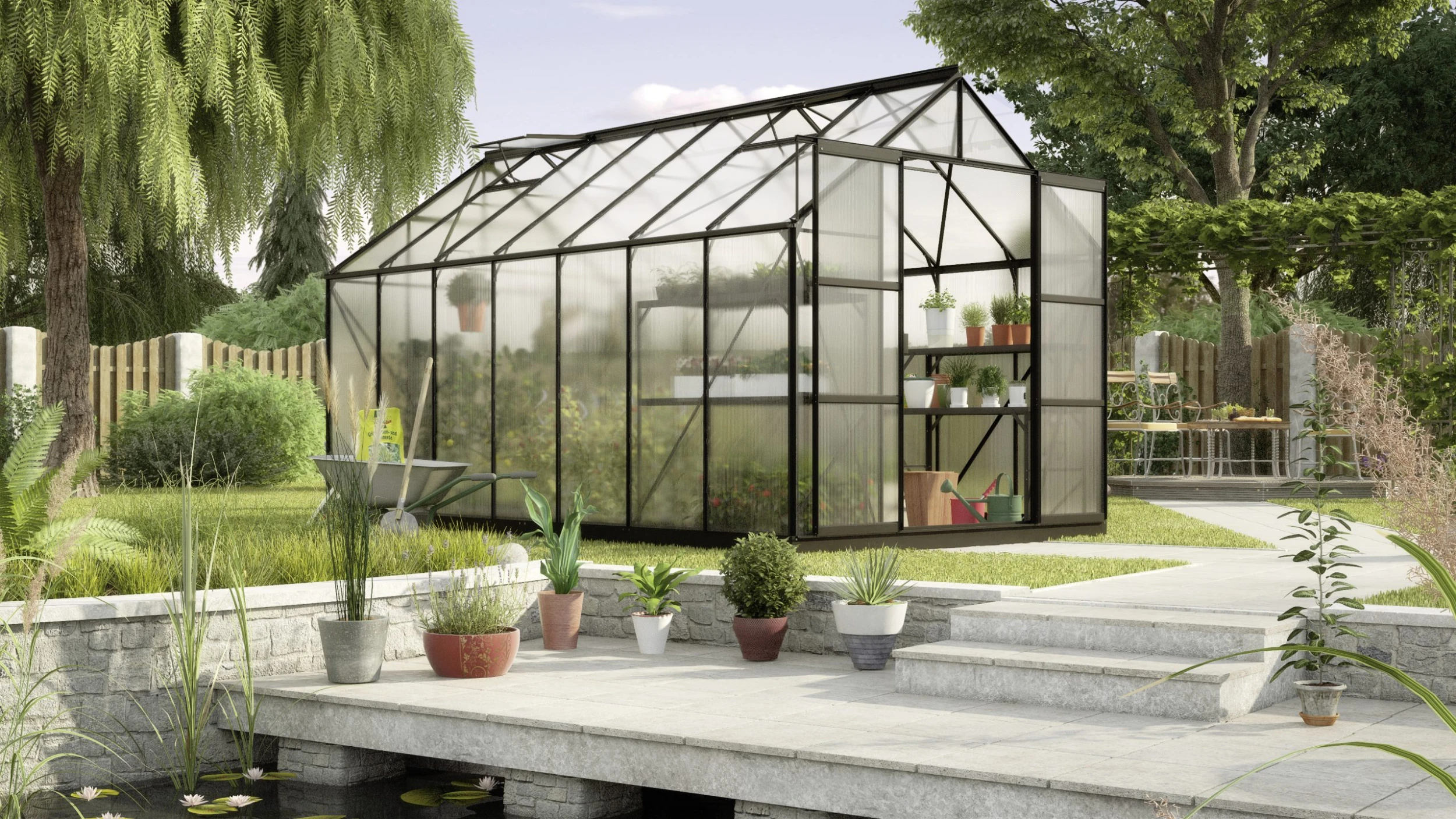 Vitavia Gewächshaus Uranus 11500 254 x 441 cm schwarz 6 mm Hohlkammerplatten Vitavia Gewächshaus Uranus 11500 254 X 441 Cm Schwarz 6 Mm Hohlkammerplatten -Vitavia Speichern 4005717116026 1567827 scaled