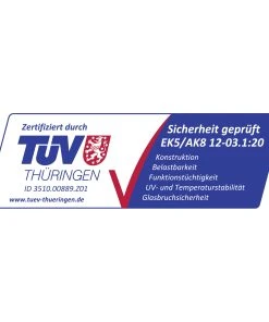 Vitavia Gewächshaus Uranus 11500 254 X 441 Cm Schwarz 3 Mm Sicherheitsglas