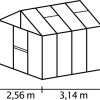 Vitavia Gewächshaus Zeus 8100 256 X 314 Cm Schwarz 10 Mm Hohlkammerplatten -Vitavia Speichern 4005717126162 1