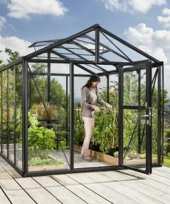 Vitavia Gewächshaus Zeus 8100 256 X 314 Cm Schwarz 3 Mm Sicherheitsglas -Vitavia Speichern 4005717126179 1190214