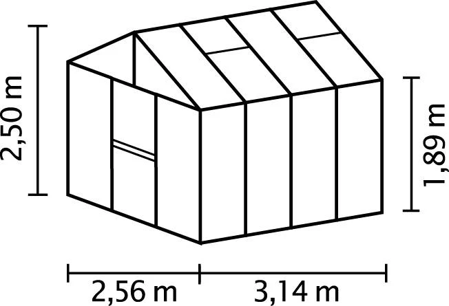 Vitavia Gewächshaus Zeus 8100 256 x 314 cm schwarz 16 mm Hohlkammerplatten Vitavia Gewächshaus Zeus 8100 256 X 314 Cm Schwarz 16 Mm Hohlkammerplatten -Vitavia Speichern 4005717126186 1