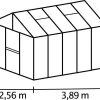 Vitavia Gewächshaus Zeus 10000 266 X 399 Cm Schwarz 16 Mm Hohlkammerplatten -Vitavia Speichern 4005717126216 1
