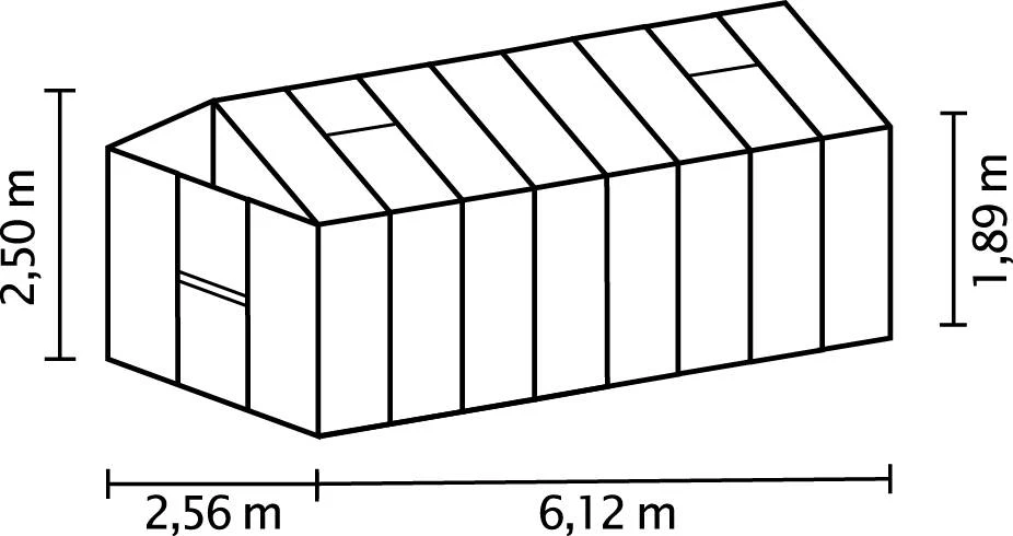 Vitavia Gewächshaus Zeus 15700 266 x 622 cm schwarz 10 mm Hohlkammerplatten Vitavia Gewächshaus Zeus 15700 266 X 622 Cm Schwarz 10 Mm Hohlkammerplatten -Vitavia Speichern 4005717126285 1