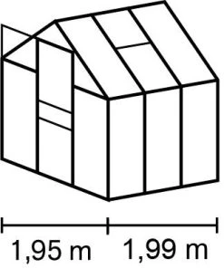 Vitavia Gewächshaus Apollo 3800 194 X 201 Cm Aluminium 4 Mm Hohlkammerplatten 4 Vitavia Gewächshaus Apollo 3800 194 X 201 Cm Aluminium 4 Mm Hohlkammerplatten -Vitavia Speichern 4005717127183 1