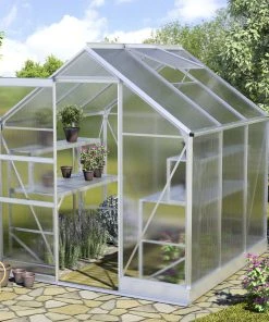 Vitavia Gewächshaus Apollo 3800 194 X 201 Cm Aluminium 4 Mm Hohlkammerplatten