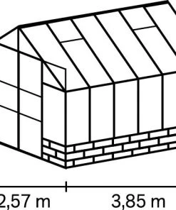 Vitavia Gewächshaus Cassandra 9900 256 X 388 Cm Aluminium 3 Mm Sicherheitsglas Ohne Sockel -Vitavia Speichern 4005717129057 1