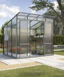 Vitavia Gewächshaus Freya 5900 254 X 192 Cm Schwarz 6 Mm Hohlkammerplatten