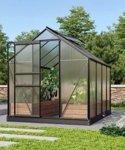 Vitavia Gewächshaus Venus 5000 192 X 254 Cm Schwarz 6 Mm Hohlkammerplatten