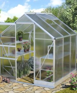 Vitavia Gewächshaus Apollo 3800 195 X 199 Cm Smaragd 4 Mm Hohlkammerplatten