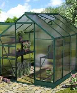 Vitavia Gewächshaus Apollo 5000 195 X 261 Cm Smaragd 6 Mm Hohlkammerplatten