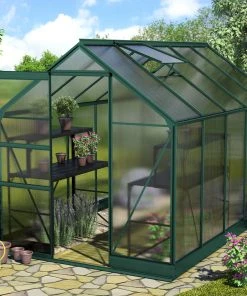 Vitavia Gewächshaus Apollo 6200 195 X 323 Cm Smaragd 4 Mm Hohlkammerplatten