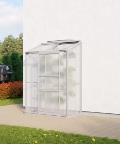 Vitavia Anlehngewächshaus Styx 900 65 X 130 Cm Aluminium 4 Mm Hohlkammerplatten