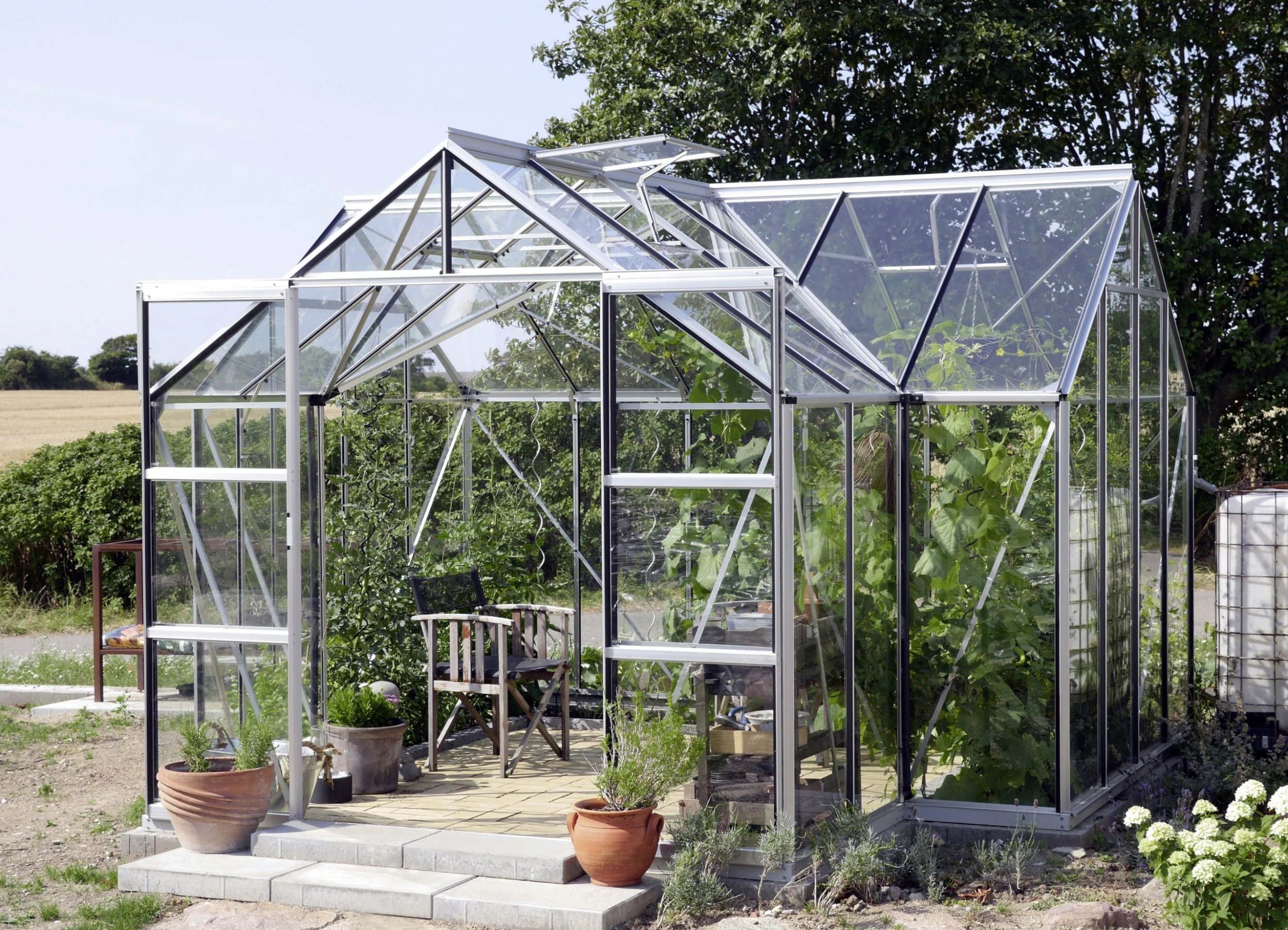 Vitavia Gewächshaus Sirona 13000 381 x 381 cm aluminium 3 mm Sicherheitsglas Vitavia Gewächshaus Sirona 13000 381 X 381 Cm Aluminium 3 Mm Sicherheitsglas -Vitavia Speichern 4005717203887 2605384 scaled