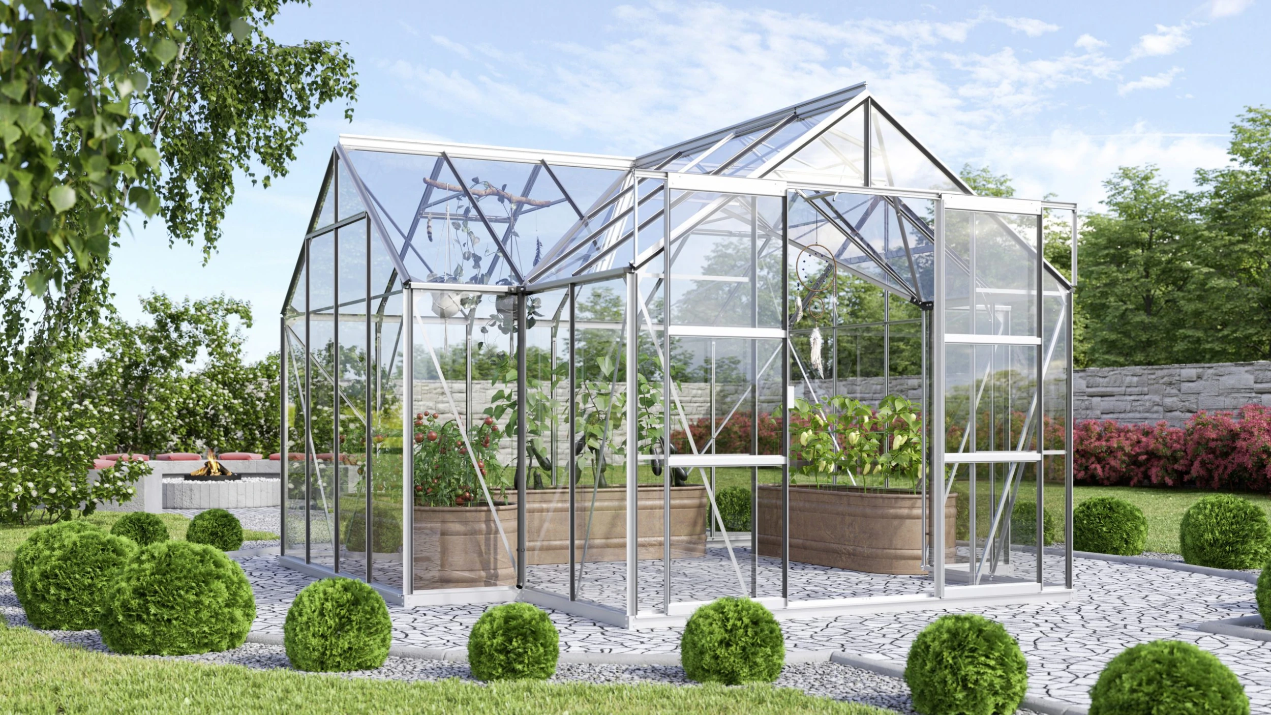 Vitavia Gewächshaus Sirona 13000 381 x 381 cm aluminium 3 mm Sicherheitsglas Vitavia Gewächshaus Sirona 13000 381 X 381 Cm Aluminium 3 Mm Sicherheitsglas -Vitavia Speichern 4005717203887 3131793 scaled