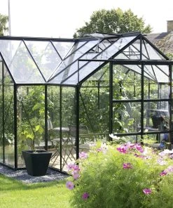 Vitavia Gewächshaus Sirona 13000 381 X 381 Cm Schwarz 3 Mm Sicherheitsglas -Vitavia Speichern 4005717203900 scaled