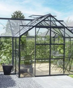 Vitavia Gewächshaus Sirona 13000 381 X 381 Cm Schwarz 3 Mm Sicherheitsglas -Vitavia Speichern 4005717203900 2605388 scaled