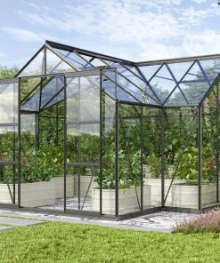Vitavia Gewächshaus Sirona 13000 381 X 381 Cm Schwarz 3 Mm Sicherheitsglas -Vitavia Speichern 4005717203900 3131796 scaled