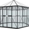 Vitavia Gewächshaus Juno 9000 383 X 331 Cm Schwarz 3 Mm Sicherheitsglas -Vitavia Speichern 4005717203962 1771716