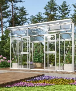 Vitavia Gewächshaus Aura 11500 275 X 396 Cm Aluminium Sicherheitsglas Und 10 Mm Hohlkammerplatten