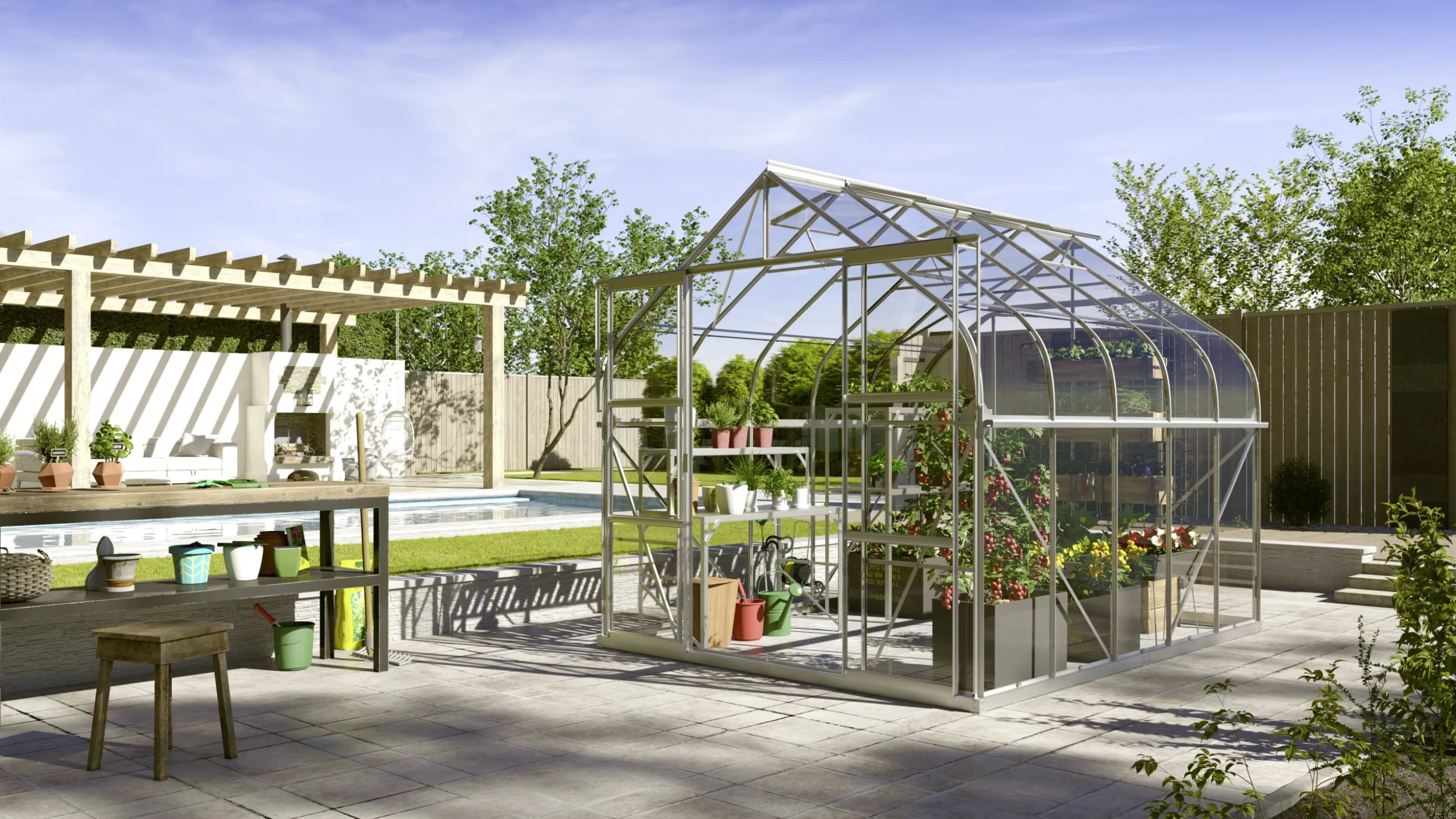 Vitavia Gewächshaus Dione 8300 264 x 321 cm aluminium 3 mm Sicherheitsglas Vitavia Gewächshaus Dione 8300 264 X 321 Cm Aluminium 3 Mm Sicherheitsglas -Vitavia Speichern 4005717205010 1769489 scaled