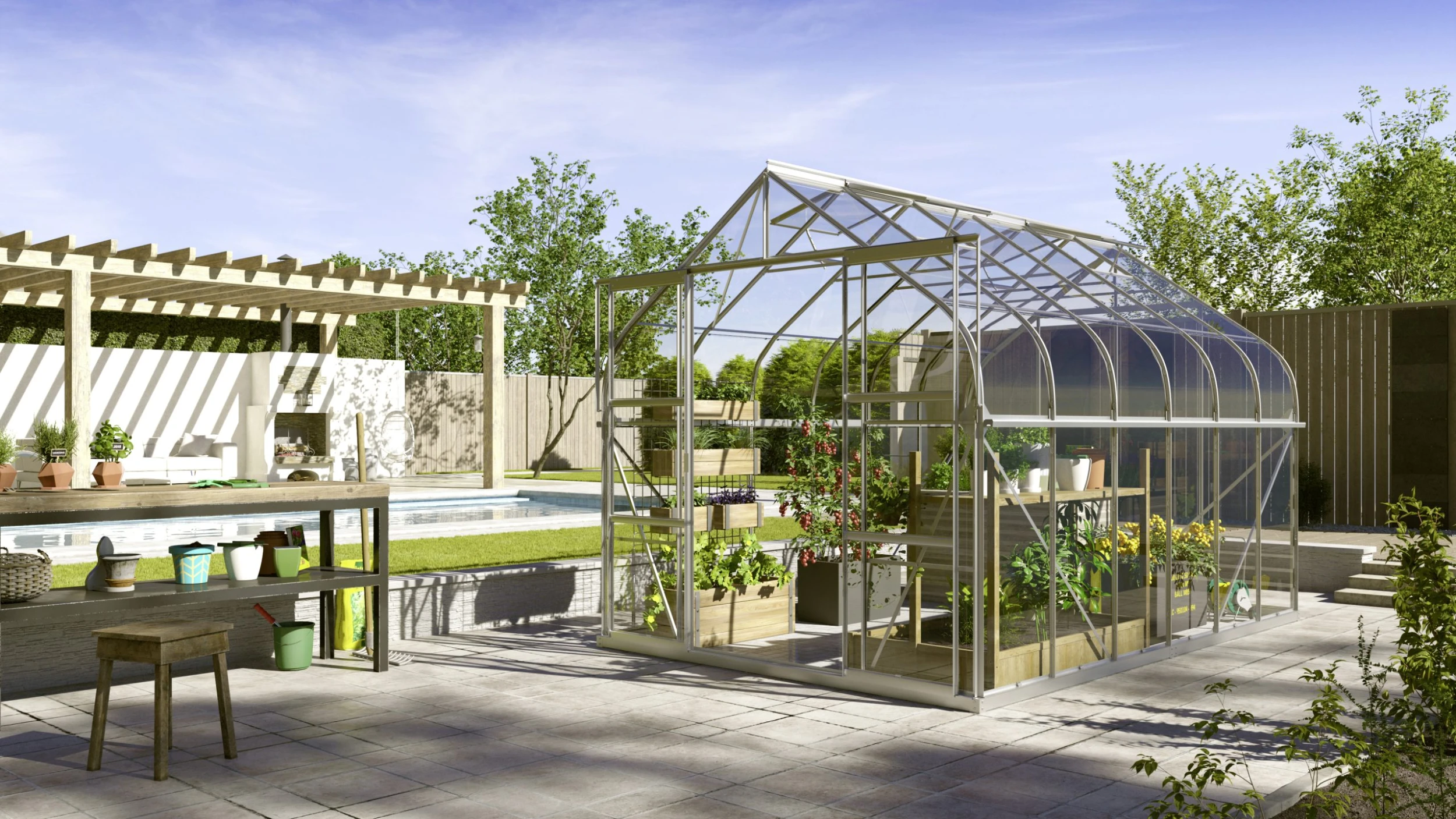 Vitavia Gewächshaus Dione 9900 264 x 383 cm aluminium 3 mm Sicherheitsglas Vitavia Gewächshaus Dione 9900 264 X 383 Cm Aluminium 3 Mm Sicherheitsglas -Vitavia Speichern 4005717205041 1769493 scaled