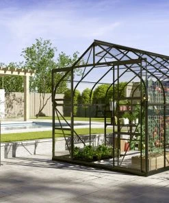 Vitavia Gewächshaus Dione 11500 264 X 445 Cm Schwarz 3 Mm Sicherheitsglas