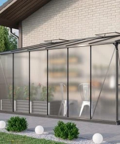 Vitavia Gewächshaus Osiris 7800 190 X 379 Cm Schwarz 6 Mm Hohlkammerplatten