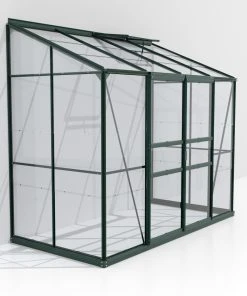 Vitavia Anlehngewächshaus Styx 3300 128 X 254 Cm Smaragd 3 Mm Sicherheitsglas
