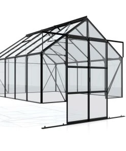 Vitavia Gewächshaus Cassandra 8300 257 X 324 Cm Schwarz 3 Mm Sicherheitsglas Ohne Sockel